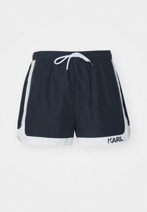 KARL LAGERFELD LOGO OUTLINE  BOARDSHORTS - Plavecké šortky  - black