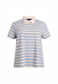 MIT STREIFEN UND KURZEN ÄRMELN - Polo marškinėliai - light blue stripe