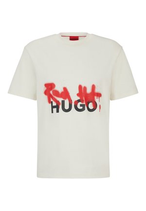 HUGO, DINRICKO - T-Shirt print - open white