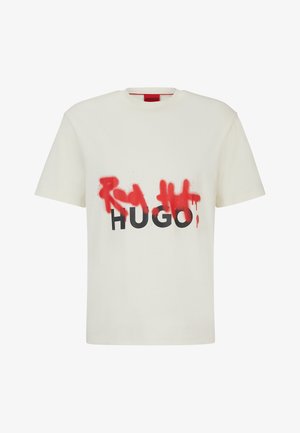 HUGO, DINRICKO - T-shirt imprimé - open white