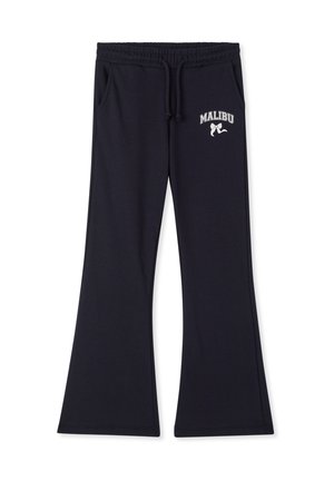 TUTA A CON STAMPA COLLEGE - Pantaloni sportivi - blu scuro