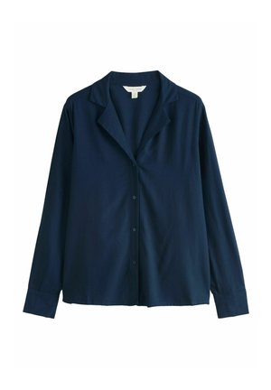 COLLAR REVERE - Blúzka so zapínaním na gombíky - navy