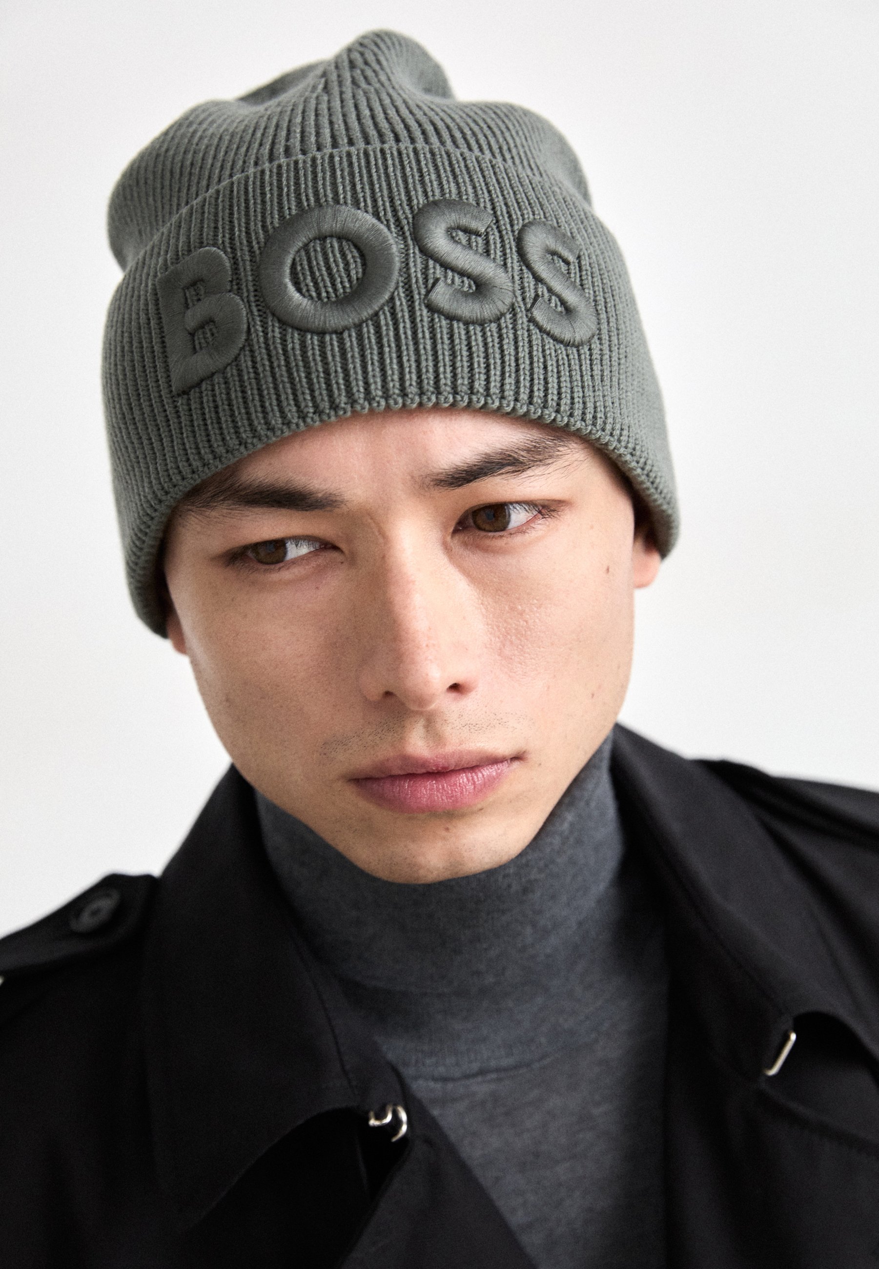 BOSS UNISEX - Beanie - open grey/grey - Zalando.ie display picture 1