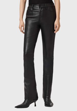 HALDAN  - Pantalón de cuero - black