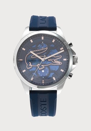 Lacoste ARTHOR SKELETON - Cronógrafo - silver-coloured/blue
