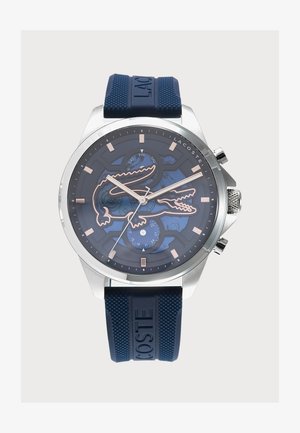 Lacoste, ARTHOR SKELETON - Chronografické hodinky - silver-coloured/blue