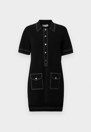 TOPSTITCH DRESS - Rochie tricotată - black