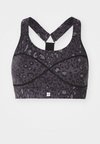 POWER MEDIUM SUPPORT BRA - Vidutiniškai krūtinę prilaikanti sportinė liemenėlė - black