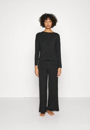 WIDE LEG - Pyjama - black
