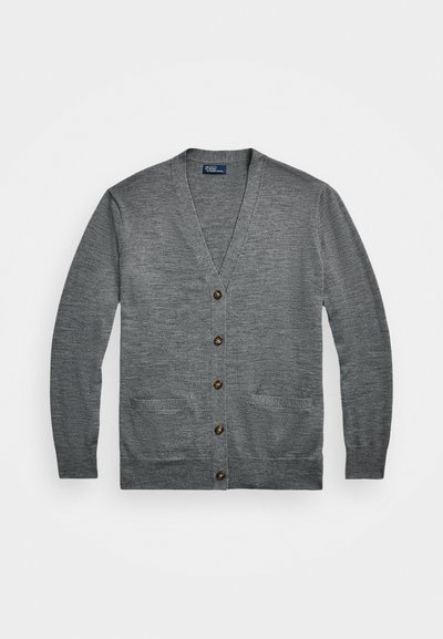 Polo Ralph Lauren WOOL LONG CARDIGAN - Adīta jaka - heather grey