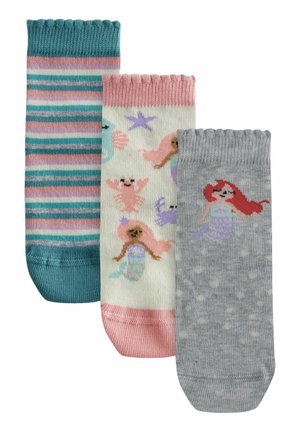 3 PACK RICH MERMAID CHARACTER  - Ponožky - pink grey