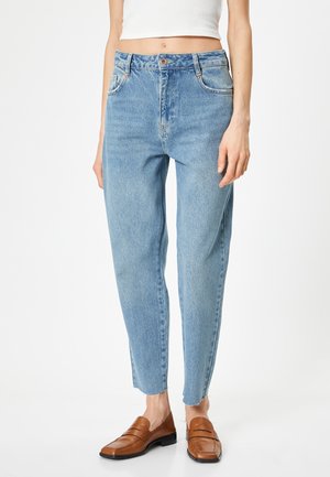 MOM FIT - Jean boyfriend - blue denim