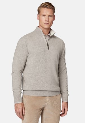 Boggi Milano HALF-ZIP - Maglione - taupe