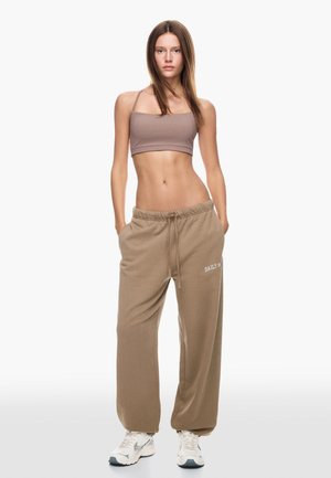 Tracksuit bottoms - camel