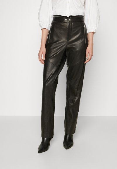 rag & bone SEDONA MOTO PANT - Δερμάτινο παντελόνι - black