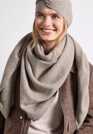 Street One, FEINSTRICK DREIECKSTUCH IN UNIFARBE - Foulard - sandy mocca mel