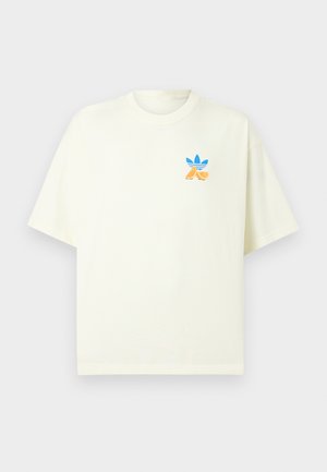 STRIPE LEMON UNISEX - T-shirt imprimé - off-white