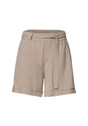 Street One, HIGH WAIST SHORTS MIT GÜRTEL - Short - sepia sand