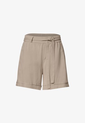 Street One, HIGH WAIST SHORTS MIT GÜRTEL - Shorts - sepia sand