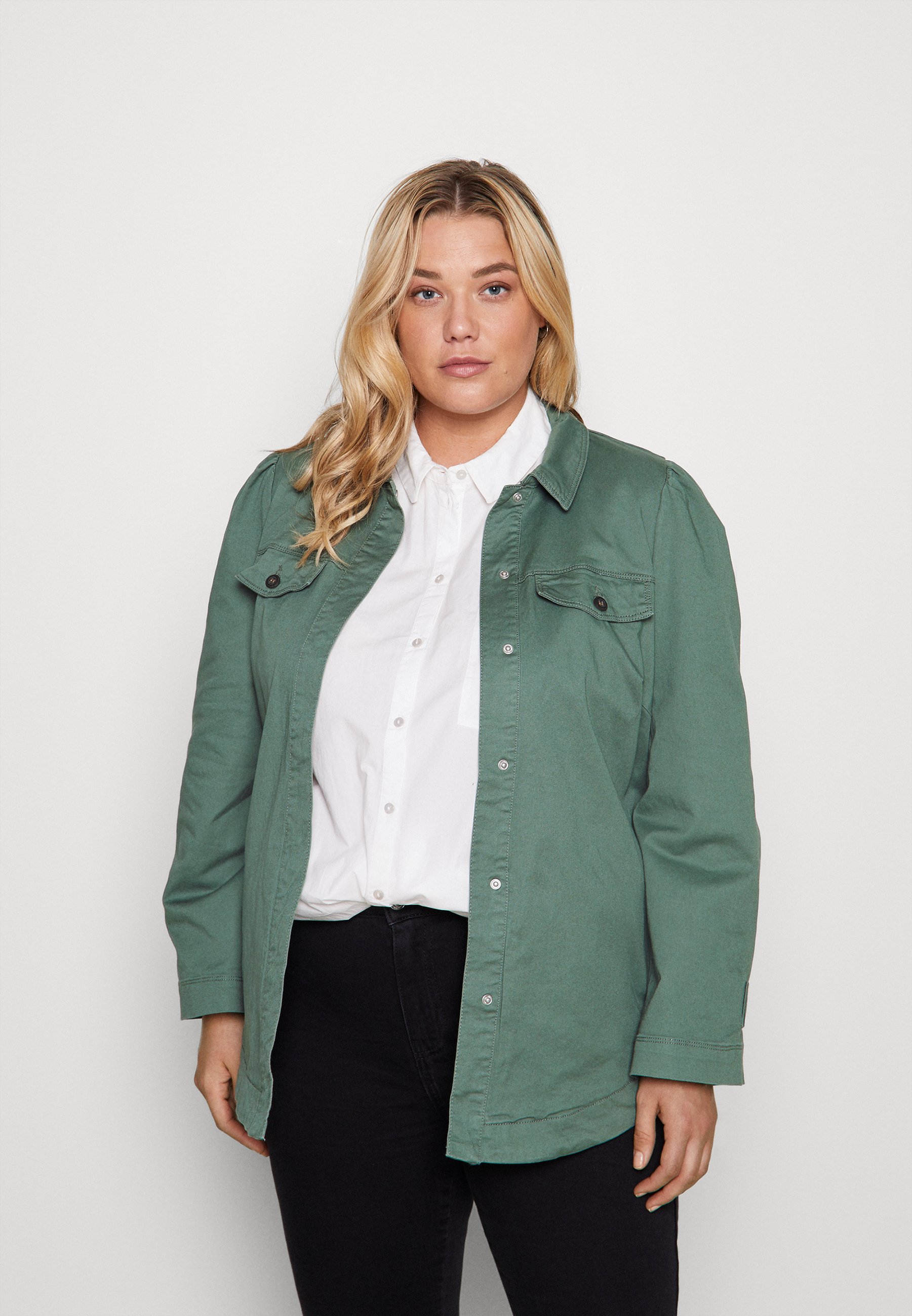 plus size khaki jacket