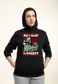 Star Wars STAR WARS CLASSIC VADER XMAS GALAXY - Mikina s kapucí - black
