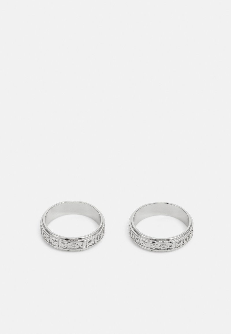Jack & Jones JACROY UNISEX 2 PACK - Δαχτυλίδι - silver-coloured