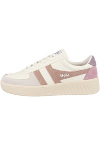 GrandSlam Trident Sneaker, White/Cameo/Lily