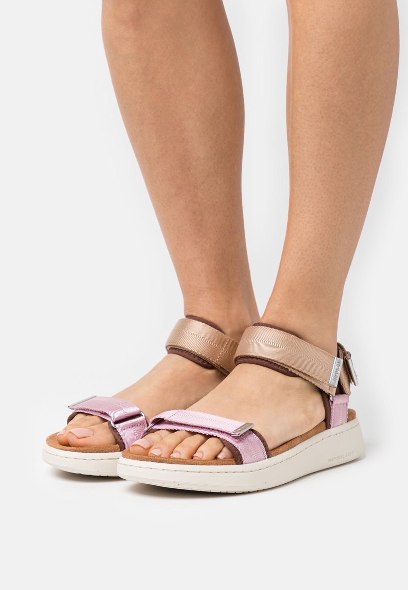 Woden LINE - Sandaler - multi rose