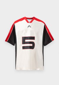 Print T-shirt - cloud white/active red