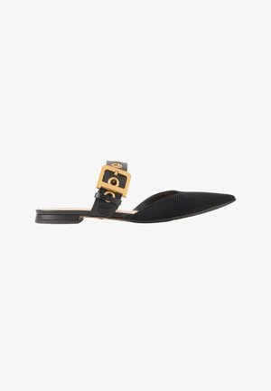 DIOR, CLOTH FLATS BLACK - Mules - black