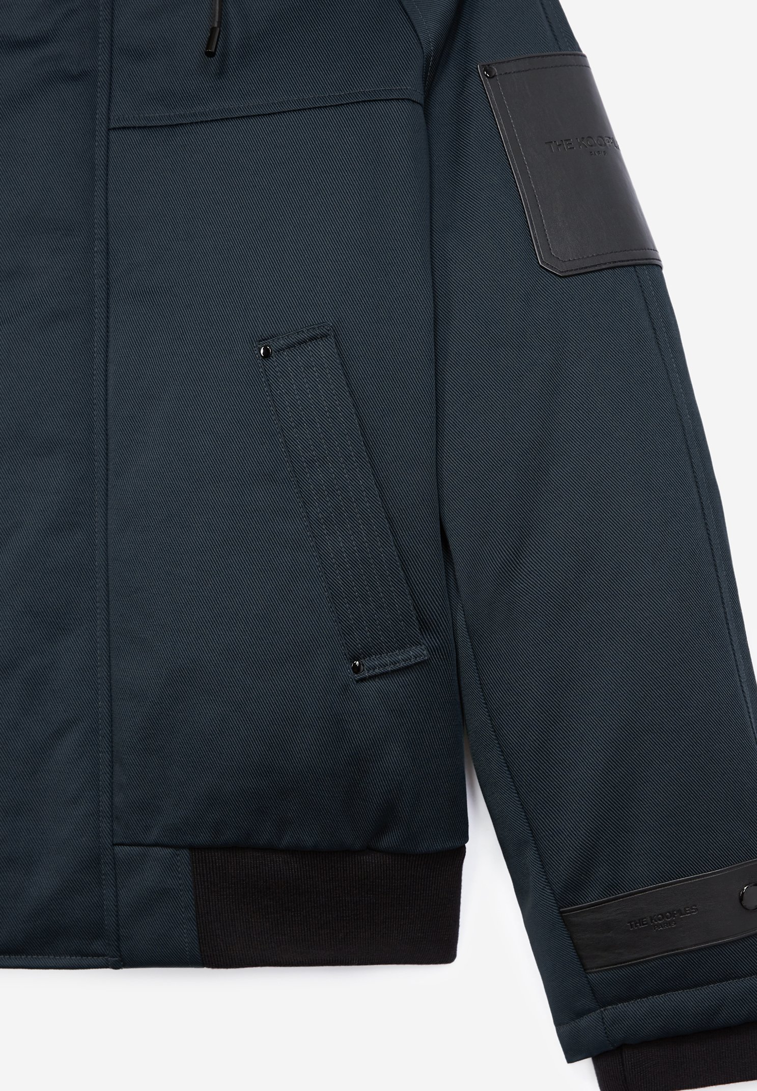 The Kooples Veste d'hiver nav03 ZALANDO.FR Doudoune en coton à détail en cuir nav03 The Kooples | La