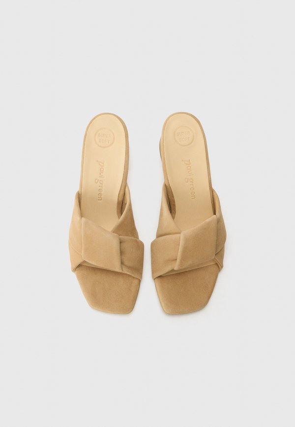 Heeled mules - beige4