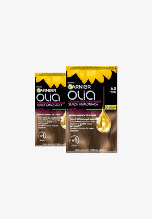 Garnier GARNIER TINTA CAPELLI OLIA COLORAZIONE PERMANENTE SENZA AMMONIACA COPRE IL 100% DEI CAPELLI BIANCHI CON OLI DI FIORI DI ORIGINE NATURALE - 2 PACK - Tinte capelli - castano chiaro