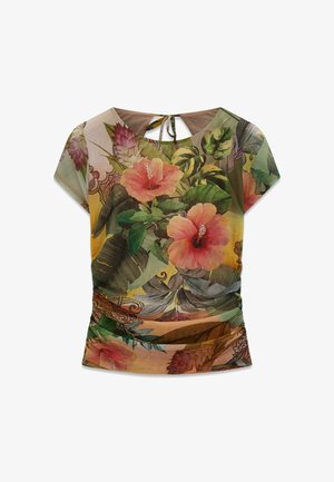 Guess, BEDRUCKTES TOP - Blusa - blumenmuster