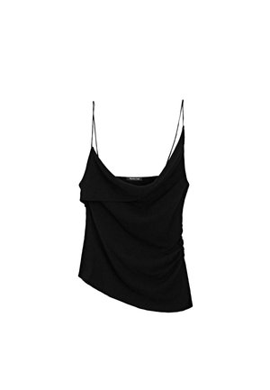 Massimo Dutti WITH ASYMMETRIC NECKLINE - Débardeur - black