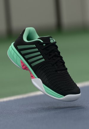 EXPRESS LIGHT 3 CARPET - Pantofi de tenis pe teren sintetic - black/neon mint/neon pastel pink