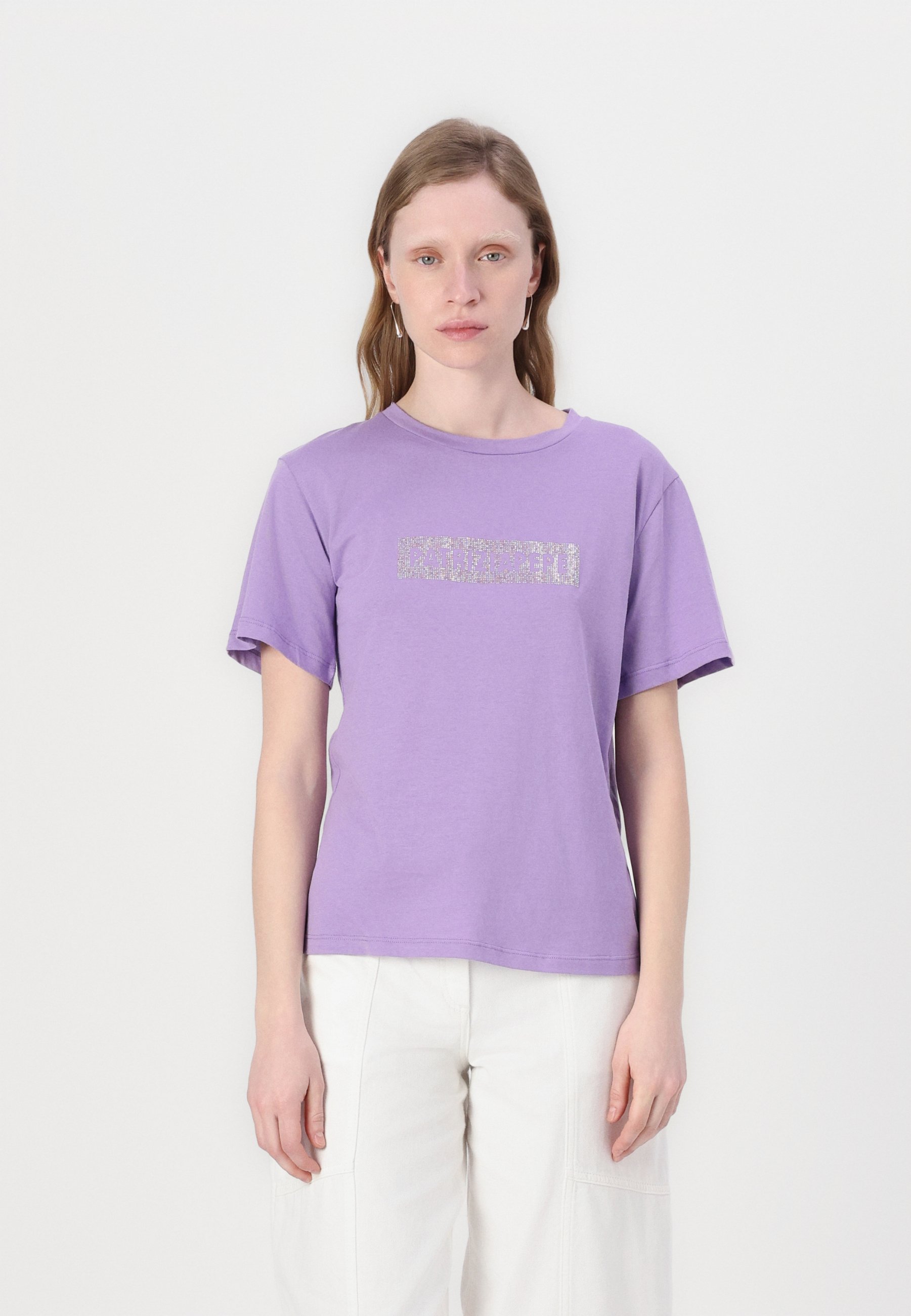Top T-shirt Lilla à Col Fascia - Long Et Fluide - Occasion Très Bon état