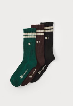 SEASONAL CREW SOCKS UNISEX 3 PACK - Sporta zeķes - black