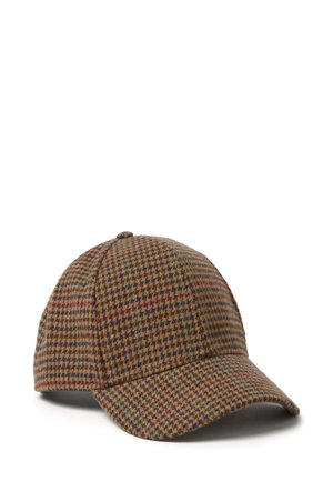 CHECKED - Cappellino - brown red