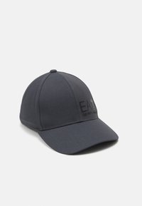 EA7 Emporio Armani - TRAIN CORE LOGO UNISEX - Cap - iron gate/white Thumbnail Image 1