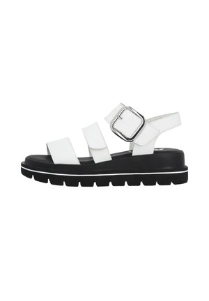 Wedge sandals - weiss