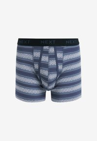 Next 4 PACK - Trunks - blue green textured stripe