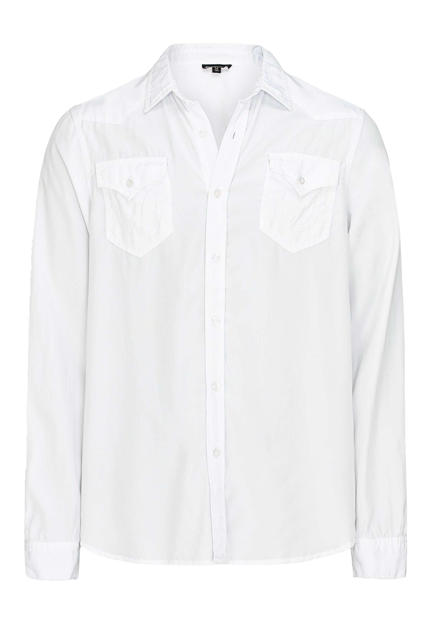 true religion white button up shirt