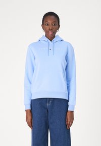 Tommy Jeans LINEAR HOODIE - Felpa - vessel blue