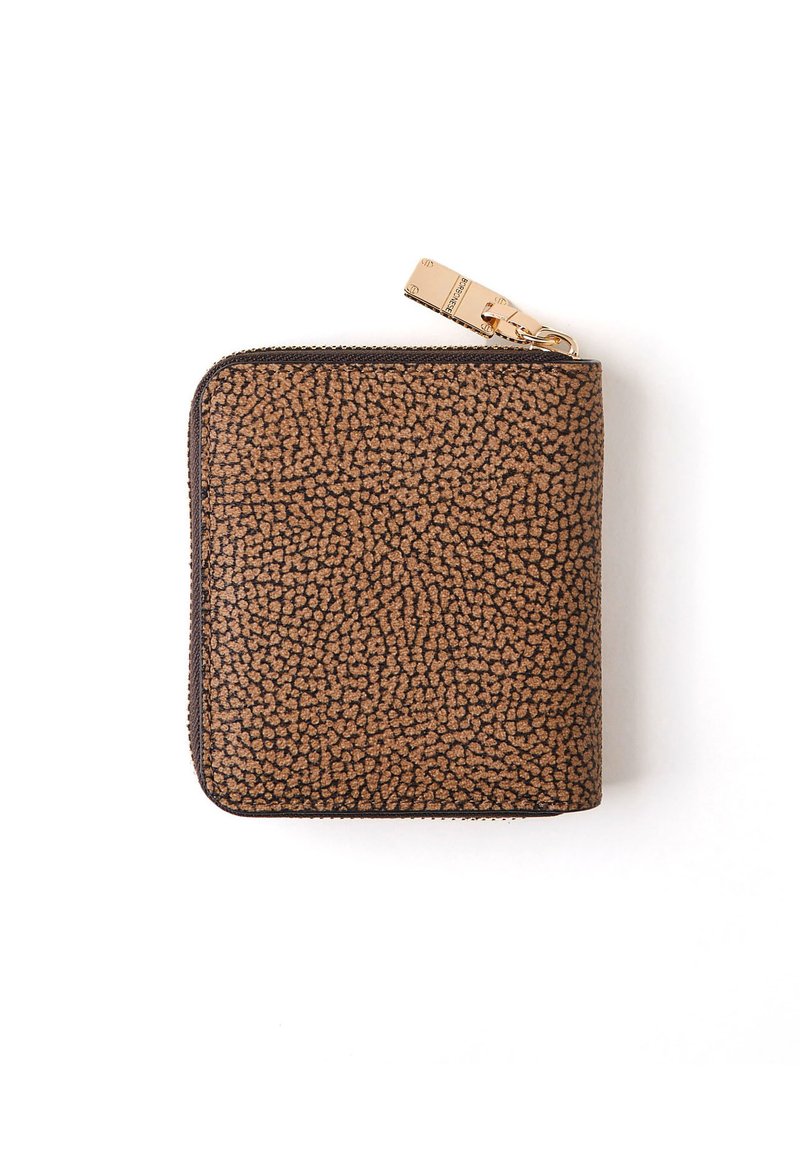Borbonese VITE MEDIUM - Wallet - op natural black/brown - Zalando
