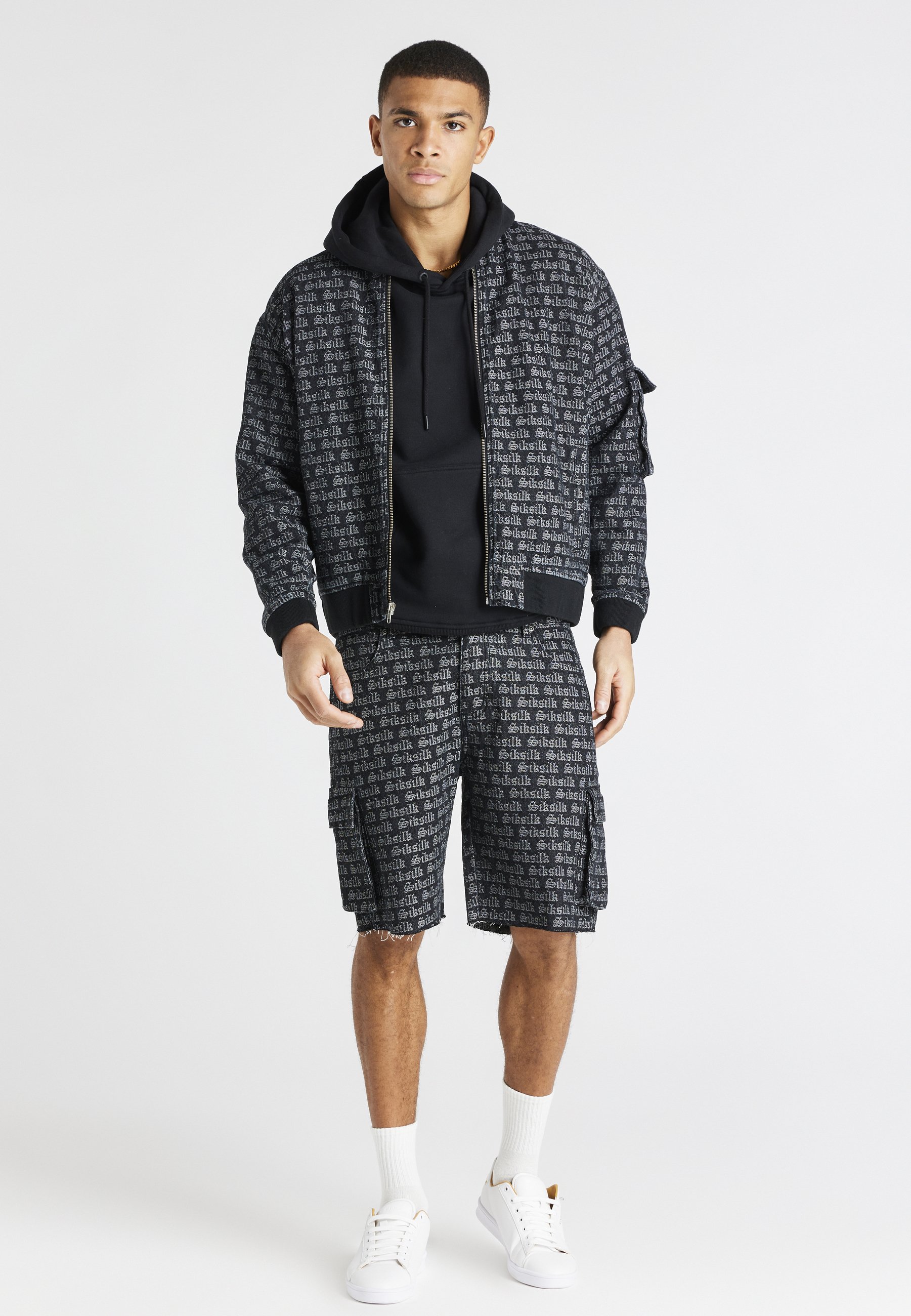 SIKSILK Shorts - washed black/nero - Zalando.it