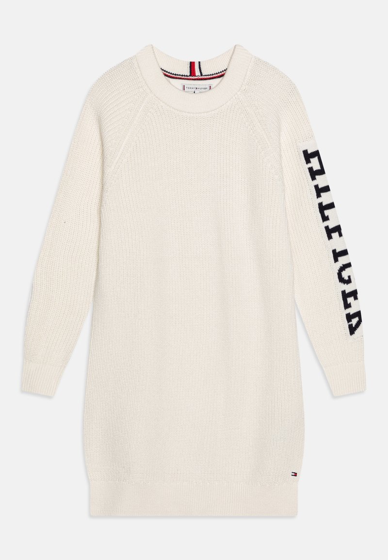 Tommy Hilfiger MONOTYPE DRESS Jumper dress ancient white/white