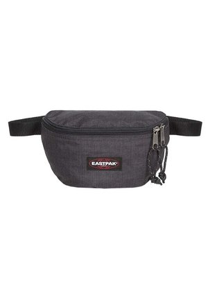 Kompaktowa czarna saszetka Eastpak z podwójnym zamkiem błyskawicznym, regulowanym paskiem i naszywką z logo z przodu.