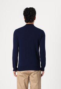 pure cashmere MEN MOCK NECK SWEATER - Džemperis - dark blue