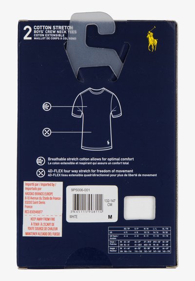 Polo Ralph Lauren CREW TEE 2 PACK - Caraco - white